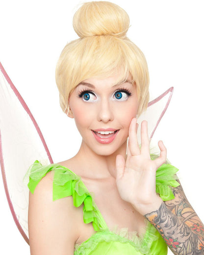 Fairy Bell Premium Blonde Bun Wig