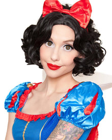 Snow Girl Premium Short Curly Black Wig
