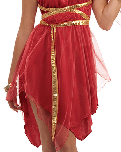 Ruby Red Goddess Womens Costume