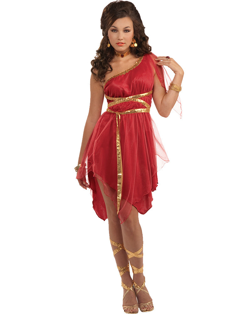 Ruby Red Goddess Womens Costume