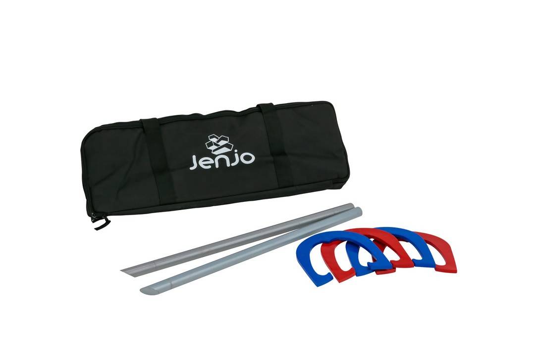 High Quality Red and Blue Metal Horseshoes with Carry Bag