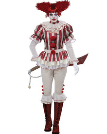 Sadistic Scary Clown Womens Halloween Costume