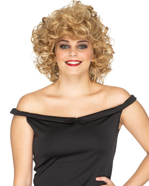 Sandy Deluxe Curly Blonde Wig