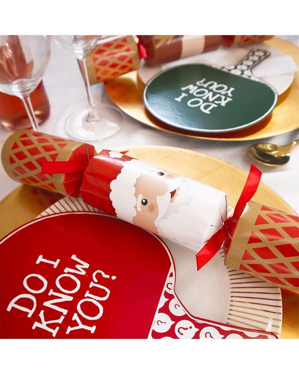 Santa and Reindeer Christmas Crackers Pack of 12