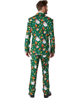 Christmas Santa Elves Green Mens Suitmeister