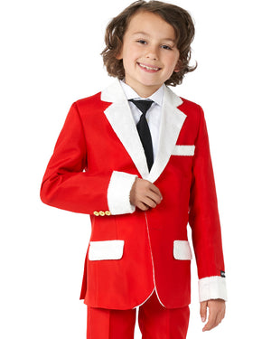 Christmas Santa Faux Fur Boys Suitmeister