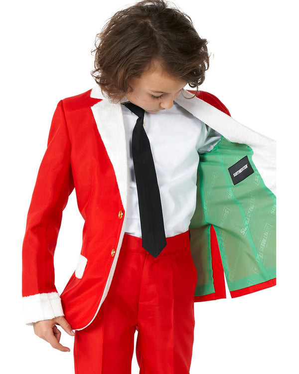 Christmas Santa Faux Fur Boys Suitmeister