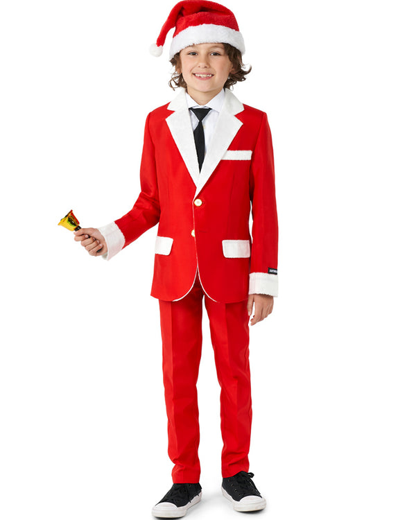 Christmas Santa Faux Fur Boys Suitmeister