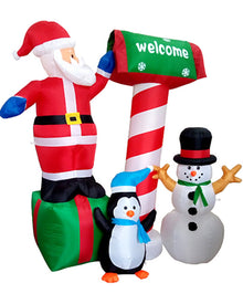 Santa with Mailbox Christmas Lawn Inflatable