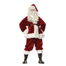 Santa Black Fur Deluxe Mens Christmas Boots