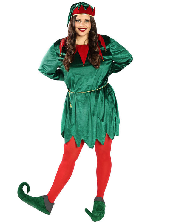Santas Favourite Elf Adult Plus Size Christmas Costume