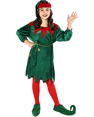 Santas Favourite Elf Kids Christmas Costume