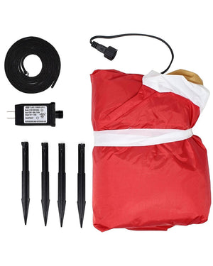 Santas Lil Helper Dachshund Christmas Lawn Inflatable 1.5m