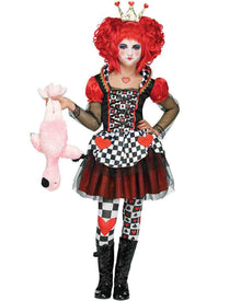 Sassy Queen of Hearts Girls Costume