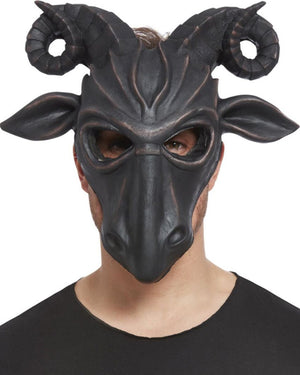Satanic Ram Deluxe Half Mask
