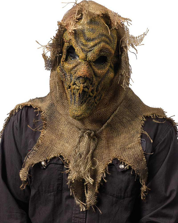 Natural Burlap Look Scarecrow Mask