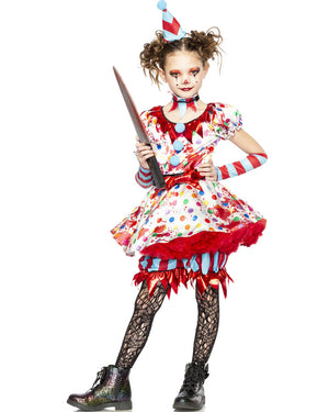 Scary Clown Girls Costume