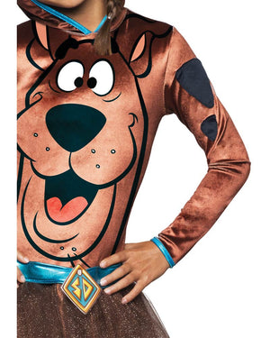 Scooby Doo Hooded Tutu Dress Girls Costume