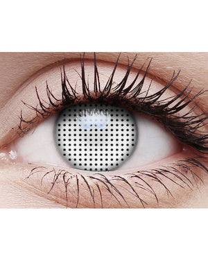 Screen 14mm White Contact Lenses