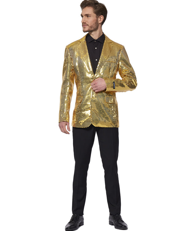 Sequins Gold Mens Suitmeister Jacket
