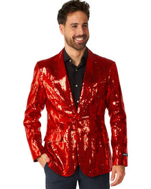 Sequins Red Mens Suitmeister Jacket