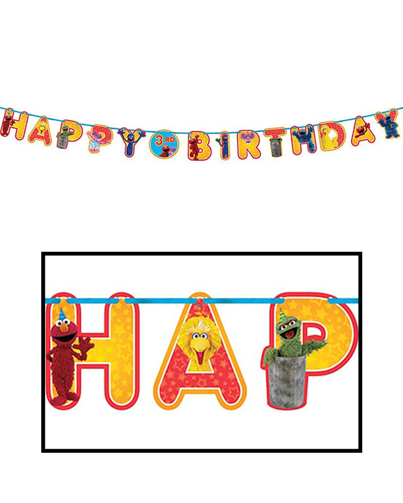 Sesame Street Letter Banner 3m