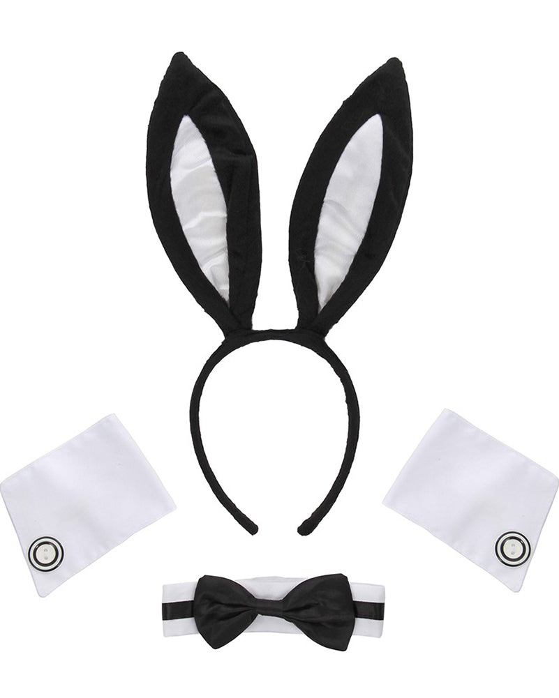 Sexy Bunny Headband Choker and Cuffs Deluxe Set