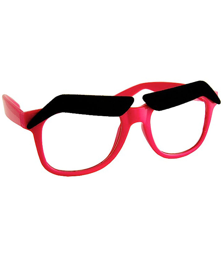 Pink Glasses with Eyebrows