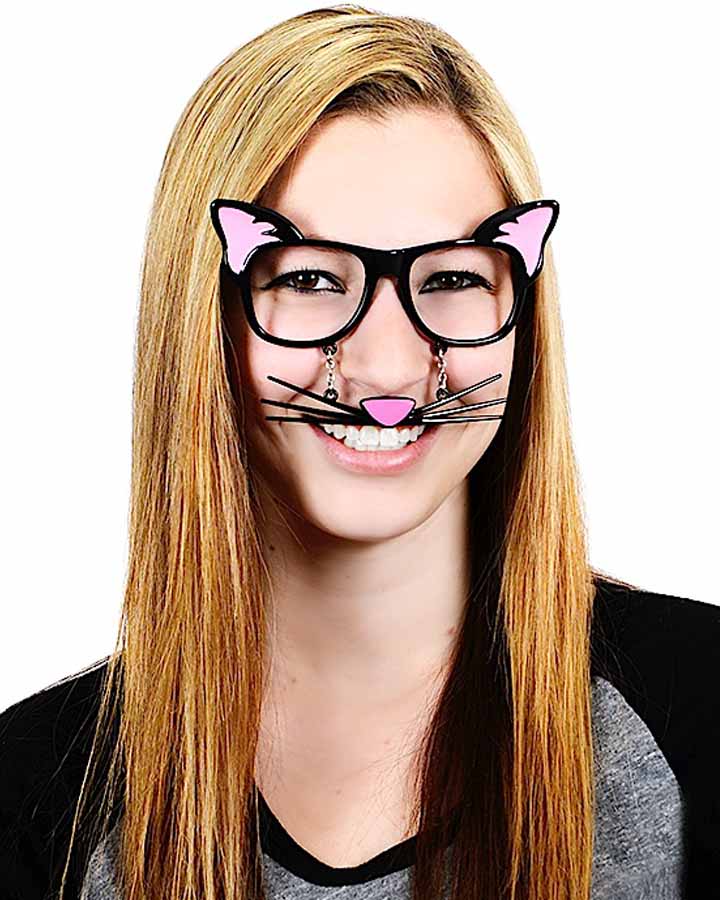 Cat Glasses with Stache