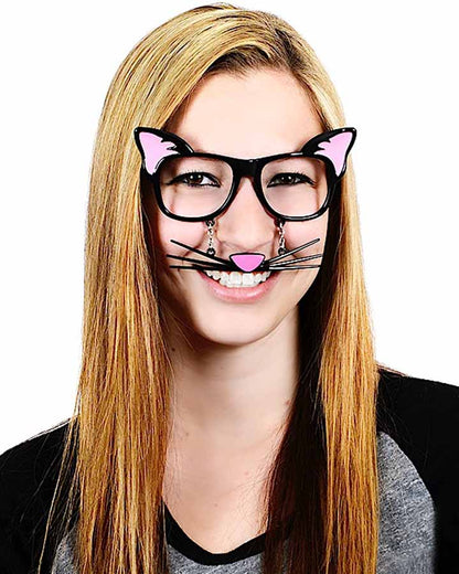 Cat Glasses with Stache