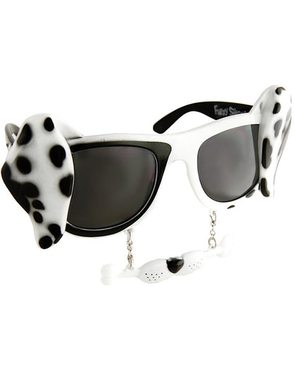Dalmatian Glasses with Bone Stache