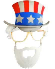 Uncle Sam American Glasses with Beard