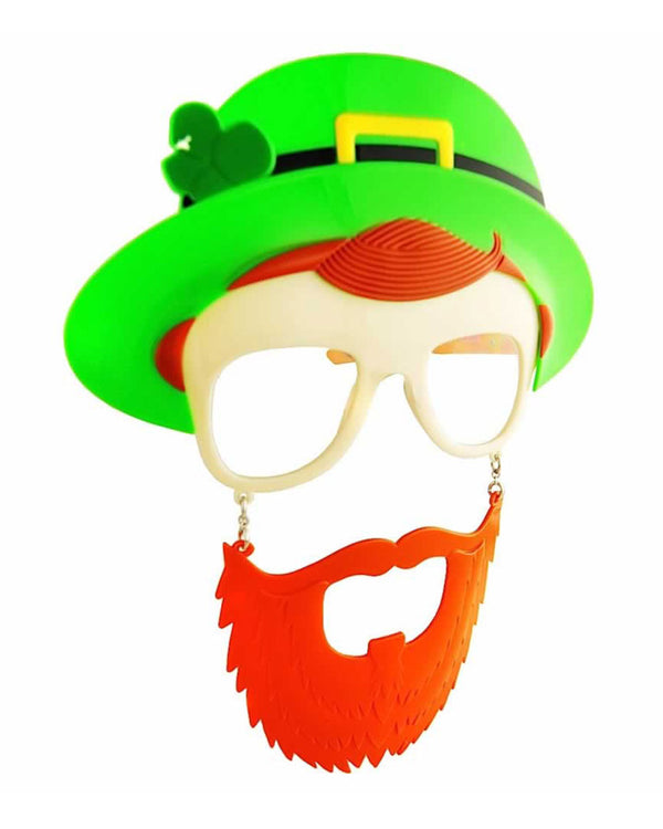 St Patricks Leprechaun Glasses with Beard