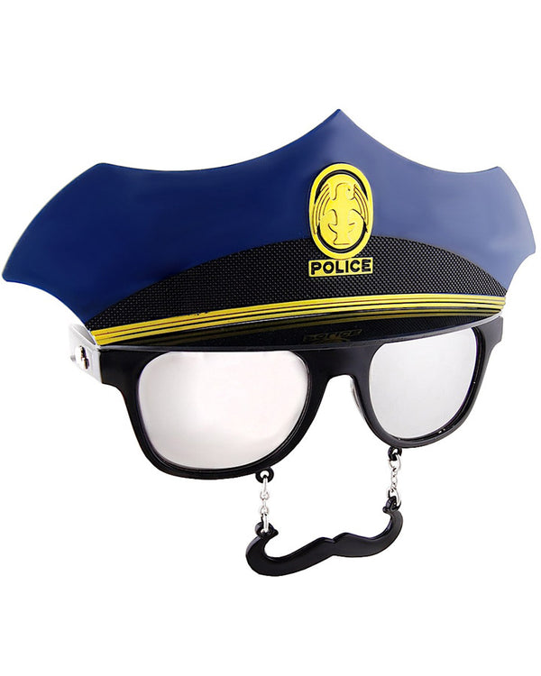 Police Glasses with Stache
