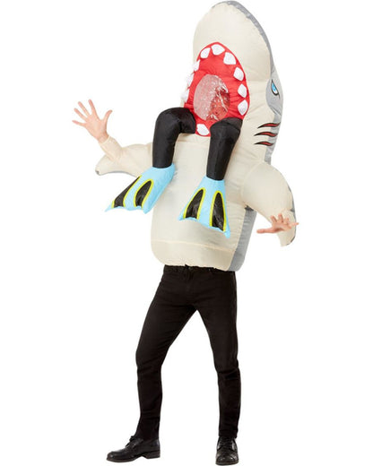 Shark and Diver Inflatable Adult Costume