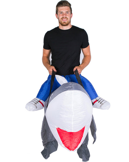 Grey Shark Inflatable Adult Costume