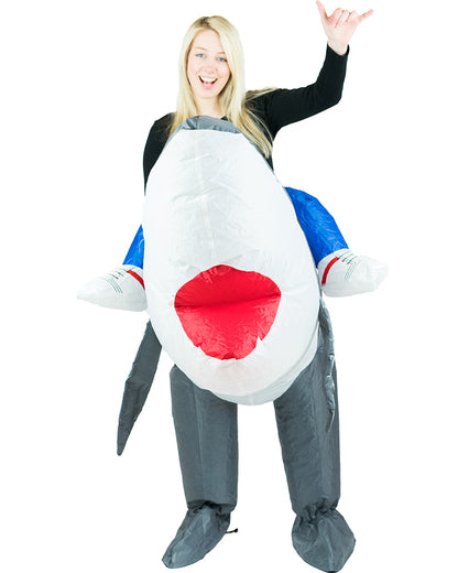 Grey Shark Inflatable Adult Costume
