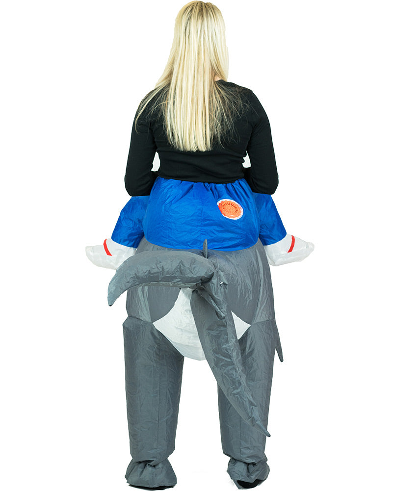 Grey Shark Inflatable Adult Costume