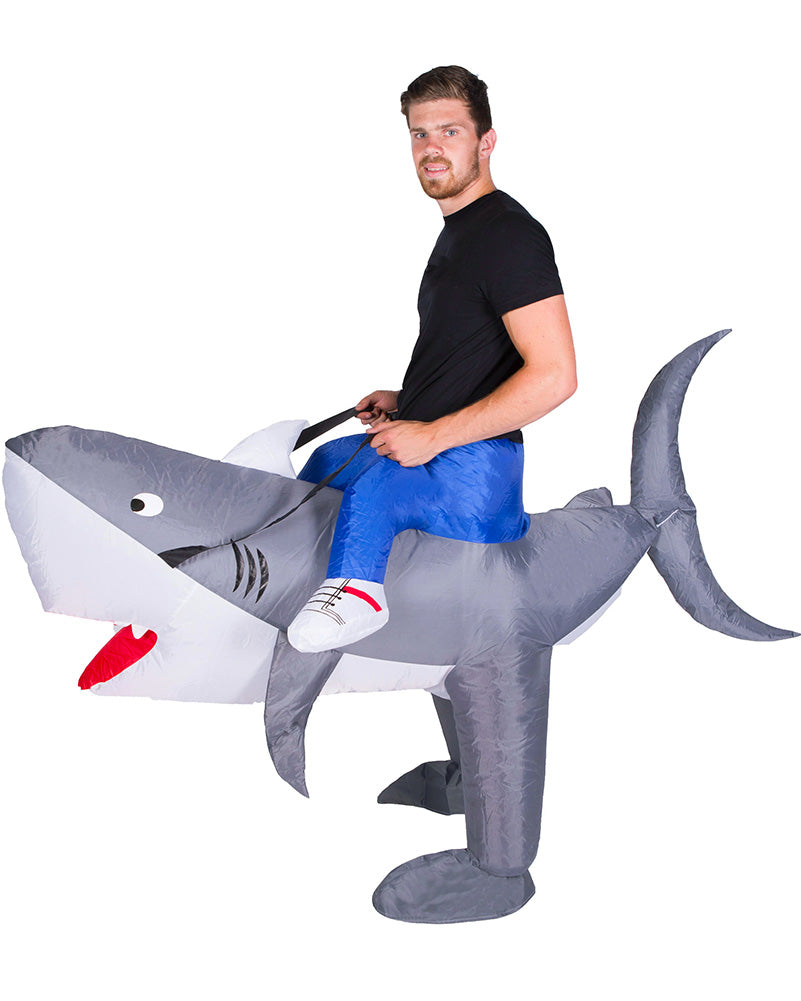 Grey Shark Inflatable Adult Costume
