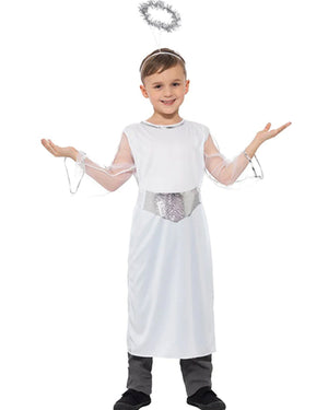 Silver Angel Girls Christmas Costume