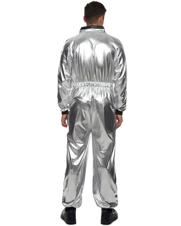 Silver Astronaut Suit Mens Costume