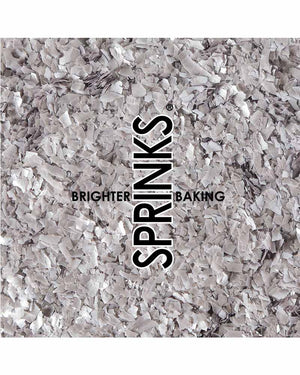 SPRINKS Silver Edible Glitter Flakes 25g