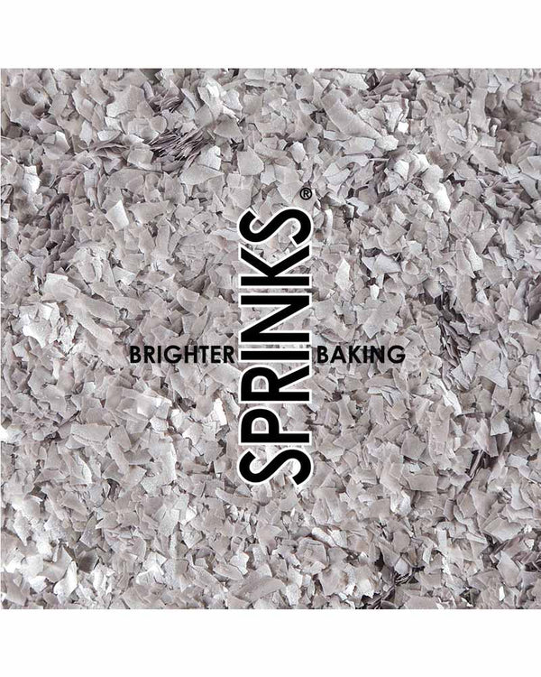 SPRINKS Silver Edible Glitter Flakes 25g