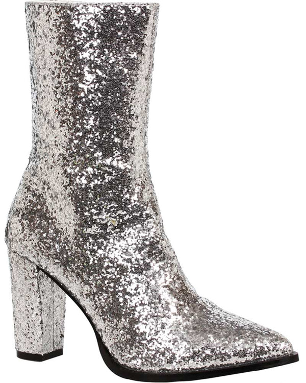 Silver Glitter Frescan Womens Boots