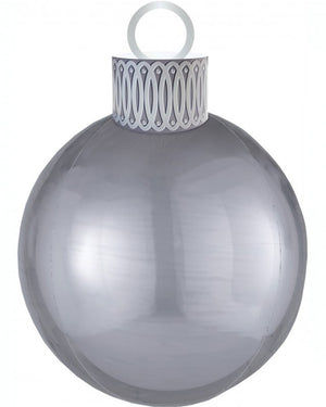 Christmas Silver Orbz and Ornament Balloon Kit