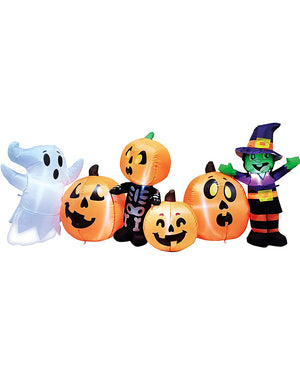 Six Halloween Characters Lawn Inflatable 2.4m