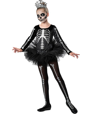 Skeleton Ballerina Girls Costume