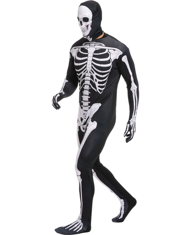 Skeleton Jumpsuit Mens Costume