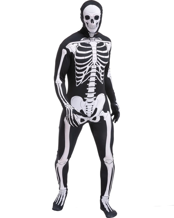 Skeleton Jumpsuit Mens Costume