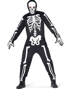 Skeleton Onesie Mens Costume